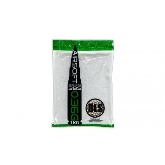 BLS Precision pellets 0,36g, 2800 BBs - White