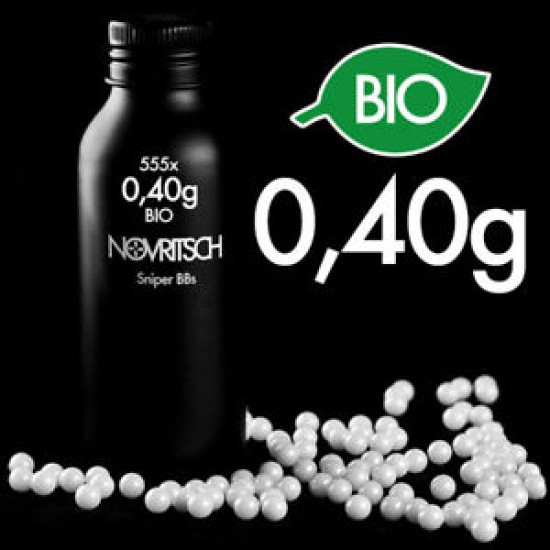 0.40g Sniper BioBBs 555rds White (Novritsch)