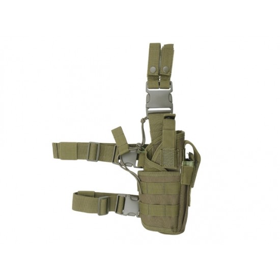 2-Ways Carrying Type Tactical Drop Leg Holster - OD