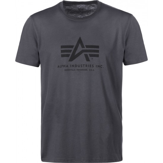 ALPHA IND. BASIC T-SHIRT Grey Black / Black
