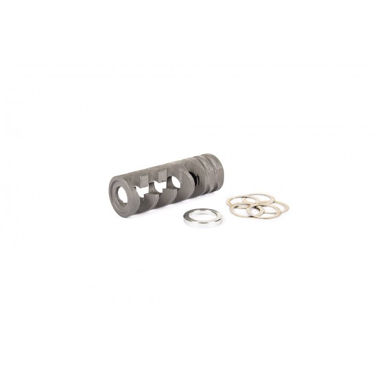 Evolution CNC Steel Fishbone Flash Hider 14mm CCW