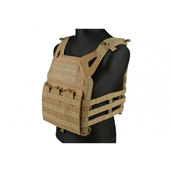 Jump type tactical vest - tan