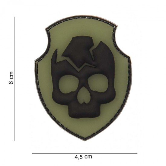 PATCH 3D PVC GHOST SKULL