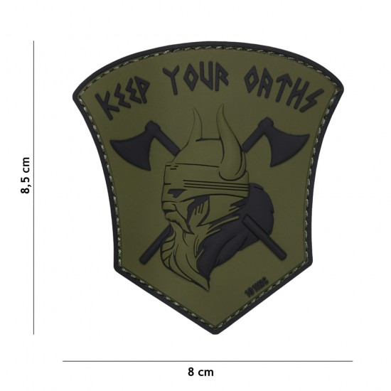 PATCH 3D PVC KEEP YOUR OATHS Green