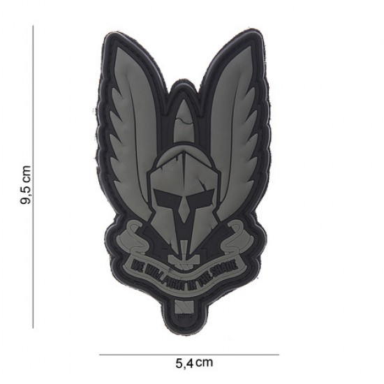 PATCH 3D PVC SPARTAN Black