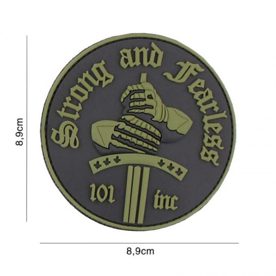 PATCH 3D PVC STRONG AND FEARLESS