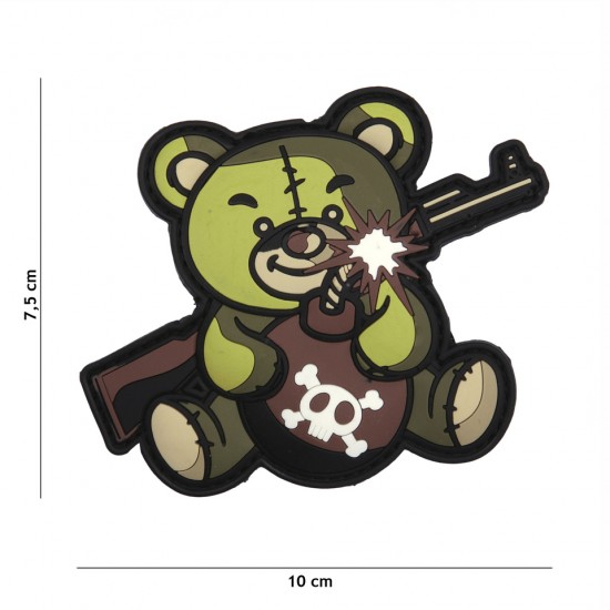 PATCH 3D PVC TERROR TEDDY Green