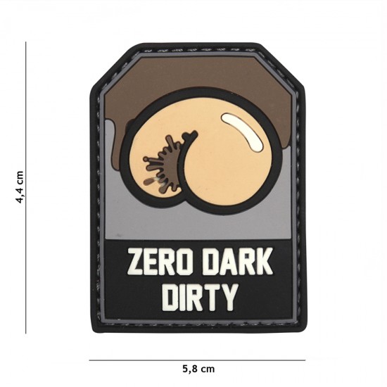 PATCH 3D PVC ZERO DARK DIRTY Black / Grey