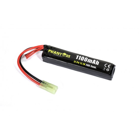 Phantom Li-Po 11.1V 1100mAh 20C (mm 16.3x20x103)