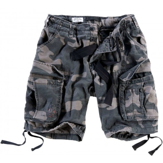 SURPLUS KRATKE HLAČE AIRBORNE VINTAGE Black Camo