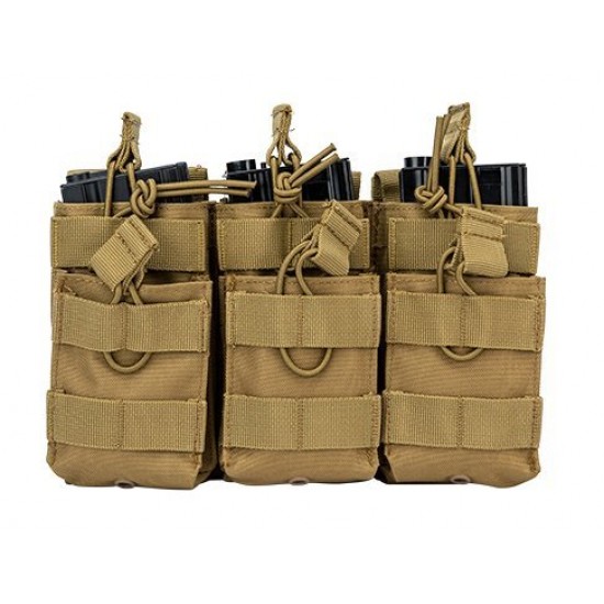 MOLLE pouch for M4 magazines triple  tan