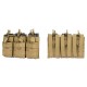 MOLLE pouch for M4 magazines triple  tan