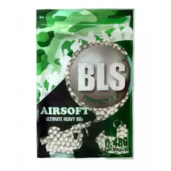 BLS High Precision Made - 0,48g 1000bb Pellets - WHITE 180