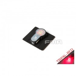 FMA VELCRO System Strobe Light, Black Case - Red