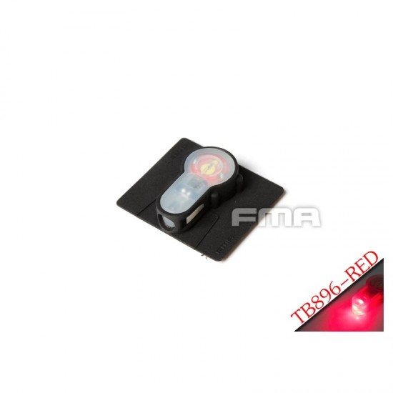 FMA VELCRO System Strobe Light, Black Case - Red