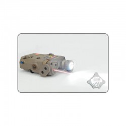 FMA AN/PEQ15 LA-5 Upgrade Version (LED Flashlight, Red / IR Laser) - Tan