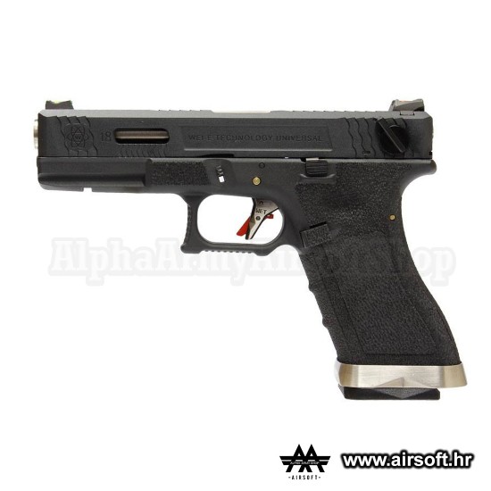 G-Force 18C BK Silver Barrel Metal Version GBB