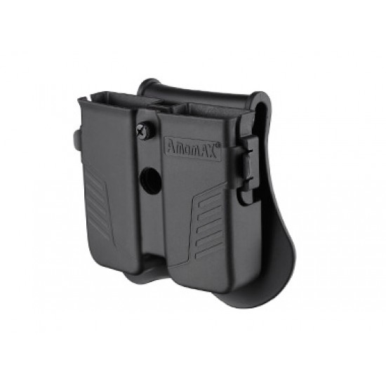 Universal Double Magazine Pouch Black (Amomax)