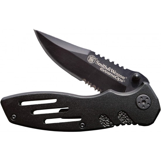Extreme Ops SWA24S Serrated Folder Black (Smith & Wesson) 150