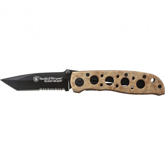 Extreme Ops CK5TBSD Serrated Tanto Folder Desert (Smith & Wesson) 160