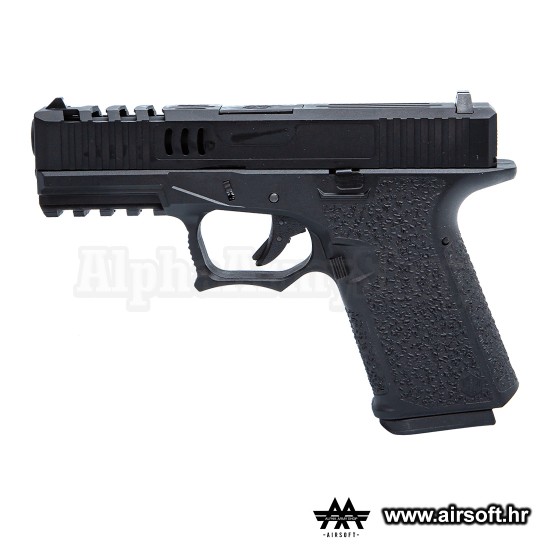 AWCustom VX9 mod 2 Black Metal slide GBB Gas 6mm 23BBs
