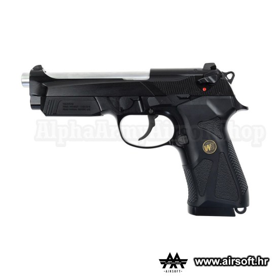 M15 black gas HOPUP 6mm full metal GBB 24BBs