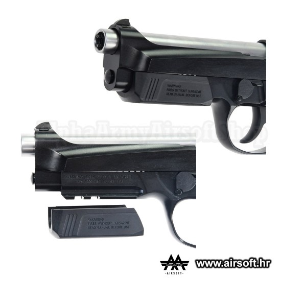 M15 black gas HOPUP 6mm full metal GBB 24BBs