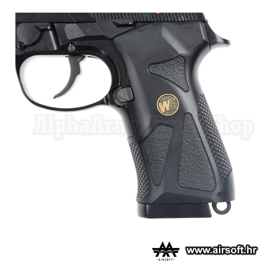 M15 black gas HOPUP 6mm full metal GBB 24BBs