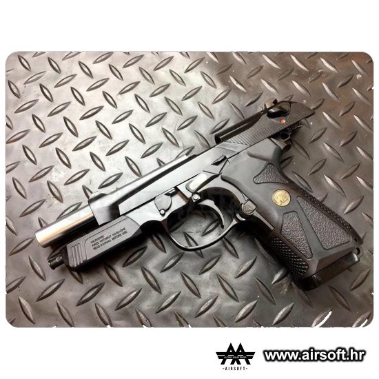 M15 black gas HOPUP 6mm full metal GBB 24BBs