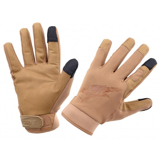 Shooting Gloves with Leather Palm COYOTE TAN (XL)