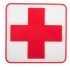 prišivak 3D Medic Cross - biela 
