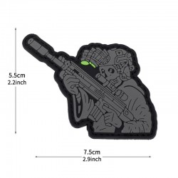 PRIŠIVAK SKELETON SNIPER SIVI
