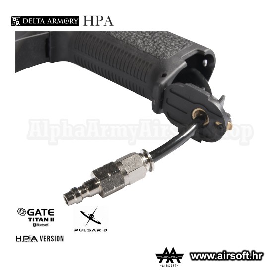 Delta Armory airsoft gun AR15 MK18 Alpha Double solenoid Black