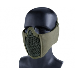 Half face protective mesh mask oliv