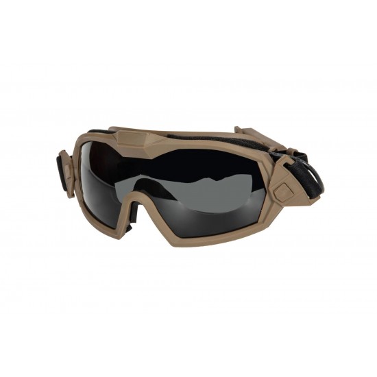 Tactical Goggles with Fan - Tan