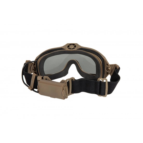 Tactical Goggles with Fan - Tan
