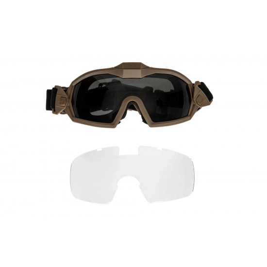 Tactical Goggles with Fan - Tan