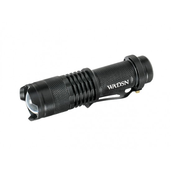 Mini telescopic flashlight  - black [WADSN]