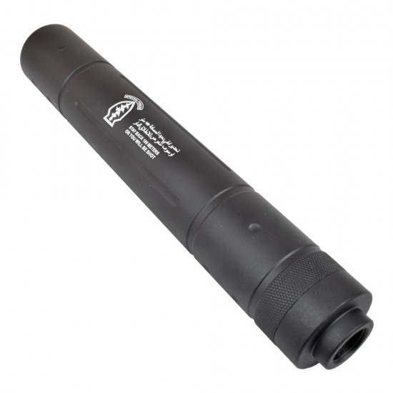  airsoft prigušivač 195 mm x 30 mm – tip D