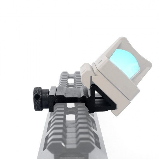 20MM RAIL WITH 45° OFFSET BLACK