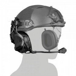 COMMUNICATION HEADSET HELMET VERSION BLACK