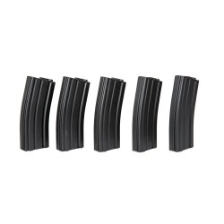 Set od 5 airsoft spremnika MID-CAP, 140 kuglica