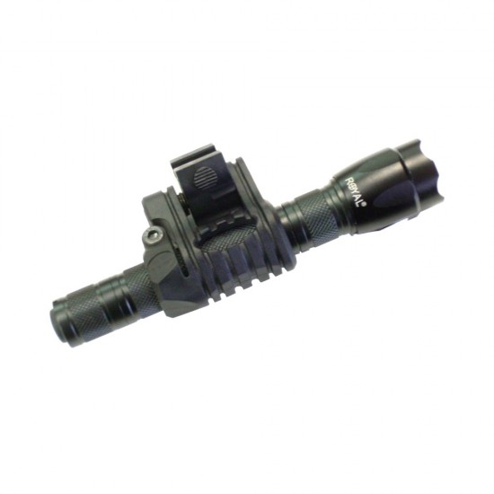 LED FLASHLIGHT WITH MOUNT FOR 20mm RAILS