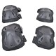 WOSPORT KNEE PADS AND ELBOW PADS BLACK 
