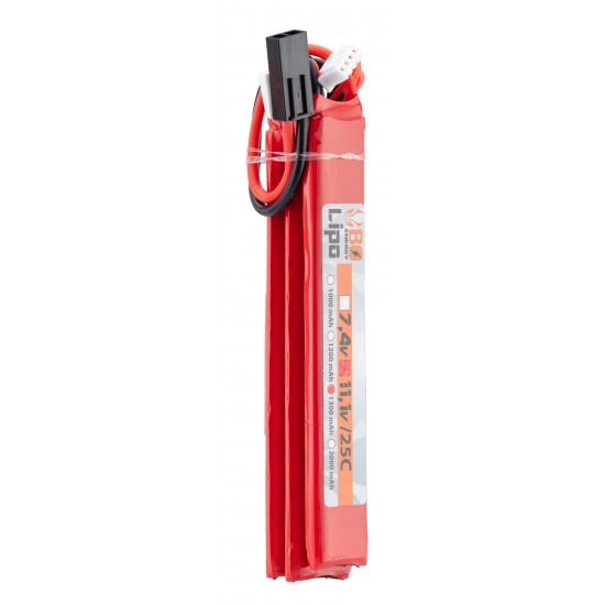 BO LiPo baterija 11,1 V 1300 mAh 25C 6,5×21×130 mm