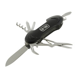 Small folding knife (7 tools) Steel/Black