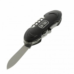 Small folding knife (7 tools) Steel/Black