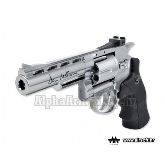 4 Inch Revolver Full Metal Co2 Silver (Dan Wesson) 1090