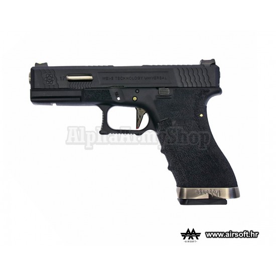 G-Force 17 BK Silver Barrel Metal Version GBB Black (WE)