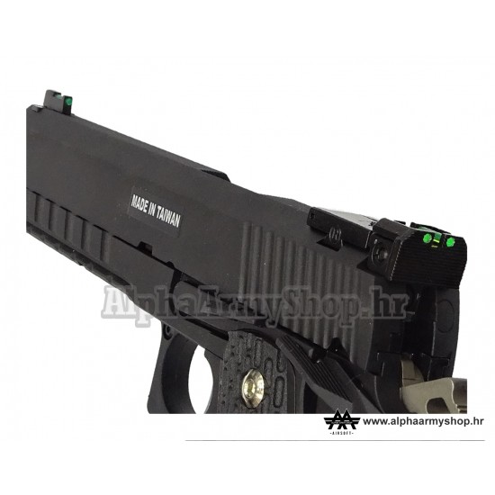 Hi-Capa 6 Full Metal GBB Black (KJ Works) 1090